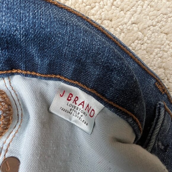 SOLD,NO Buy.J Brand Love Story Jeans 26 x 35 Flare Loveless Blue Long light wash - Picture 9 of 14